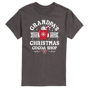 Men's - Instant Message - Grandpas Christmas Cocoa Shop Short Sleeve Graphic T-Shirt - 1 of 4