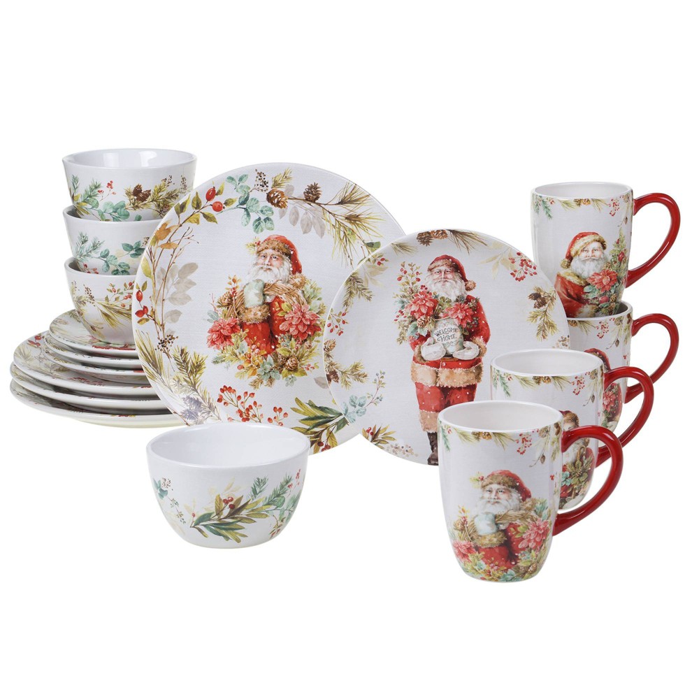 Photos - Other kitchen utensils Certified International 16pc Earthenware Christmas Story Dinnerware Set  