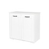 Chery Life White Laundry Cabinet with 2 Removable Liner Bags - 2 of 4