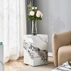 Coolbibila Modern Rectangle Solid Wood MDF Coffee Table,Luxury Bedroom Living Room Coffee Side Table,Wood Corner End Table - 2 of 4