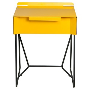 Soft Modern Side Table - Yellow Saffron/Black - Sauder