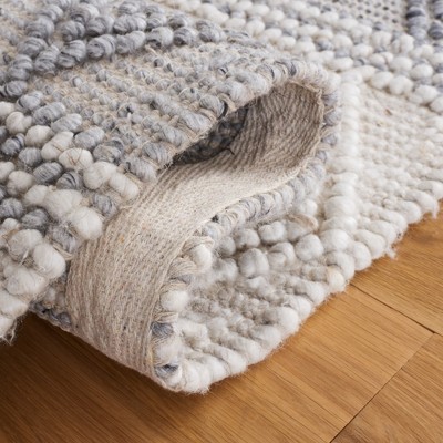 Ivory Hand-Tufted Wool Rectangular 4' x 6' Rug