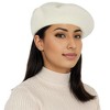 Anna-Kaci Women's Wool French Beret HatsClassic Beanie Fall Winter Cap - 3 of 4