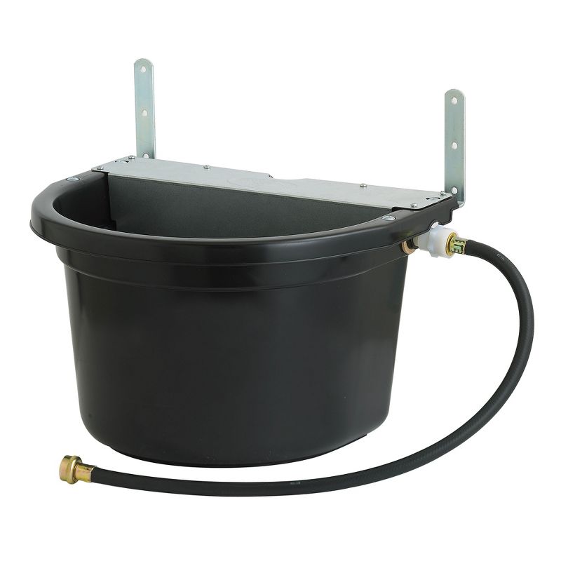 Little Giant FW16MTLBLACK 4 Gallon Capacity Automatic Float Controlled Waterer Animal Horse & Cattle Livestock Water Trough, Black, 2 of 6