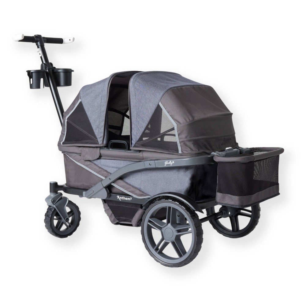 Photos - Pushchair Accessories Gladly Family Anthem2 Baby Wagon Stroller - Adventure Bundle Graphite