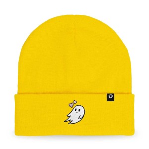 Dalix Heartly Ghost Embroidered Beanie Hat Knit Cap Cold Weather Womens - 1 of 4