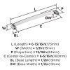 Amerock Rift 6-5/16 Inch Center-to-Center Pull for Cabinets, Drawers, and Furniture - 4 of 4