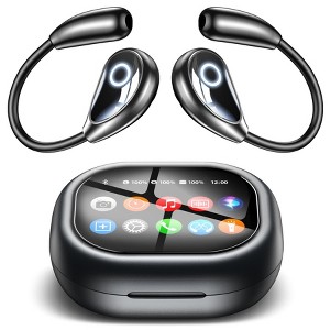 VEATOOL M94 Open Ear Headphones Intelligent Touch Screen Over The Ear Wireless Earbuds Support TF Card,60Hrs Bluetooth 5.4 Earbuds with ENC Clear - 1 of 4