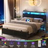 Besiost Storage Bed with Sliding Doors, LED Lights & USB Charging Station - 3 of 4