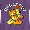 Girls' - Garfield - Hug It Out Fitted Short Sleeve Graphic T-Shirt - 2 of 4