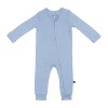 Larkspur Baby Zip Romper in Denim - 2 of 3