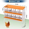 6 Panel Galvanized Steel Nesting Box with stand for Chicken Coop, Removable Drop Tray and Ventilation, for Hens, Ducks, Rustproof Design Blue - 2 of 4