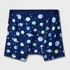 Boys' 7pk Space Boxer Briefs - Cat & Jack™ Blue/White - 3 of 4