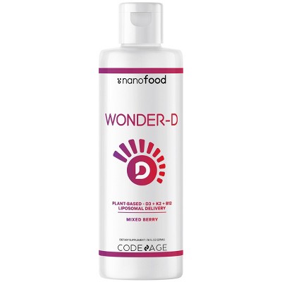 Codeage Liposomal Wonder-D, Vitamin D3 + K2 + B12 Liquid Supplement - 7.6 fl oz