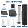 10x10 Pop Up Canopy with 4 Sidewalls-Waterproof Outdoor Portable Canopy Tent with Carry Bag, Stakes & Guy Lines-for Camping, Beach, Backyard - 2 of 4