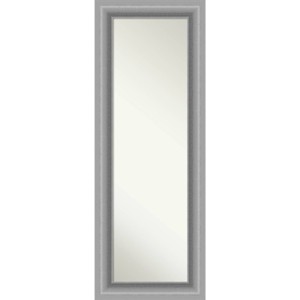 Amanti Art 20" x 54" Non-Beveled Peak Polished Nickel Full Length on The Door Mirror : Includes Mounting Hardware, Rectangle Shape - 1 of 4