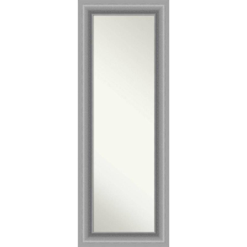 20&#34; x 54&#34; Non-Beveled Peak Polished Nickel Full Length on The Door Mirror - Amanti Art, 1 of 11