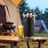 VEVOR Beer Growler Tap System, 128Oz 4L Mini Keg, 304 Stainless Steel Pressurized Beer Growler with Pressure Display, CO2 Regulator Faucet, Black - 2 of 4