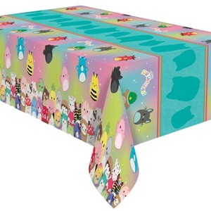 Treasures Gifted Squishmallows Tablecloth - 54in x 108in Table Cloth - Squishmallows Birthday Party Decorations - 1 of 4