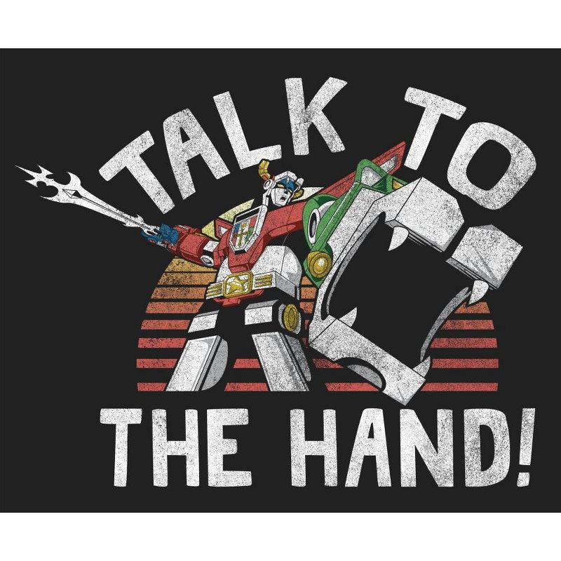 Voltron Talk to the Hand Men's Black T-shirt, 2 of 4
