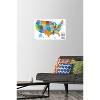 Trends International Map - United States Of America 2022 Unframed Wall Poster Prints - 2 of 4