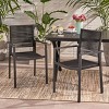 NicBex Outdoor Dining Chairs Set of 2 Modern Patio Aluminum Chairs with Rope Seat,Braided Design - 2 of 4