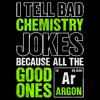 Men's Lost Gods I Tell Bad Chemistry Jokes Distressed T-Shirt - 2 of 4