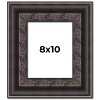 PosterPalooza | Photo Size 3.5" Wide Ornate Black Frame - UV Acrylic, Foam Board Backing, Hanging Hardware - 2 of 4