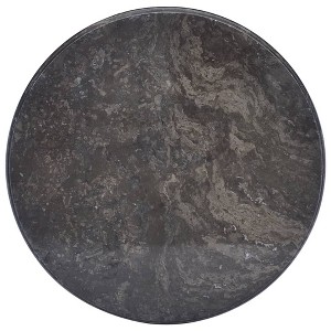 vidaXL Table Top Black Ø19.7"x1" Marble - 1 of 4