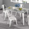 FDW Metal Dining Chairs Set of 2/4 Restaurant Chairs with Rubber Foot Protectors - 2 of 4