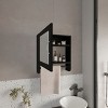 GlasFlength Decorative Wall Mirrors Wall Art Bathroom Decor Cabinet Vanity Medicine Cabinet Mirrors for Bathroom Wall, Black, 5.7"*17.7"*19.7" - 3 of 4