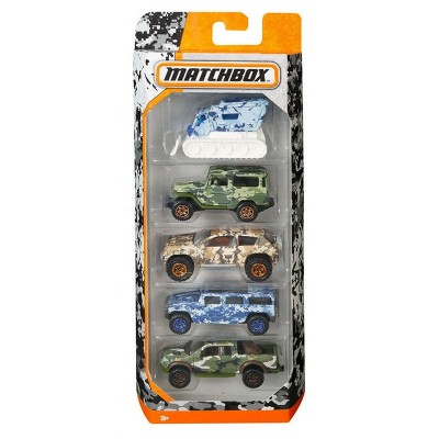 Matchbox Camouflage Trucks 5 Pack