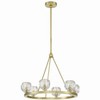 Crystorama Lighting Aragon 6 - Light Chandelier in  Soft Brass - image 2 of 4