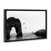 Stupell Industries Cliff Jumping into Sea Floating Frame Canvas Art - 2 of 4