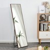 LOVMOR Modern Full Length Mirror, Full Body Mirror, Free Standing or Leaning or Wall-Mounted Mirror for Living Room, Bedroom - 3 of 4