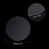 Unique Bargains Acrylic Round Clear Transparent Key Tags Disc with Hole - 2 of 4