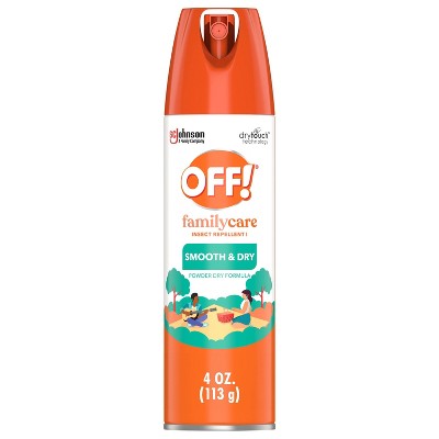 OFF! FamilyCare Mosquito Repellent Bug Spray Smooth & Dry- 4oz