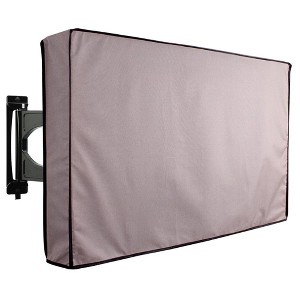 Outdoor TV Cover For Flat Screens Weatherproof Grey - 1 of 1