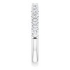Pompeii3 1/2Ct Lab Created Diamond Stackable Anniversary Wedding Ring 14k White Gold - 2 of 4