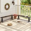 Tangkula 3-Person Outdoor Bench Set of 2 w/ 800 LBS Bearing Capacity for Garden - 2 of 4