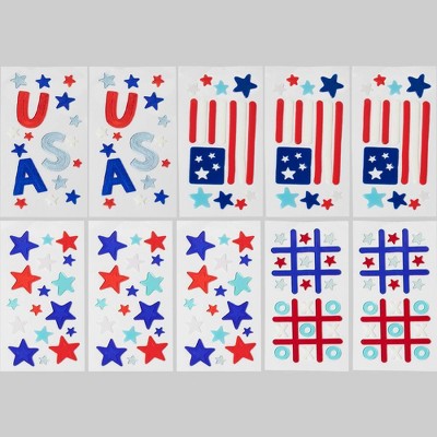 10ct Gel Cling 4th of July - Bullseye's Playground™