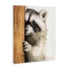 Stupell Industries Peering Raccoon Watercolor Canvas Art, 30" x 40" - 2 of 4