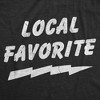 Mens Funny T Shirts Local Favorite Sarcastic Graphic Novelty Tee For Men - Crazy Dog Men's T Shirt - 2 of 4