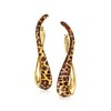 Ross-Simons Italian Leopard-Print Enamel Twisted Hoop Earrings in 18kt Gold Over Sterling - 3 of 4