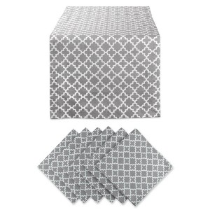 Lattice Table Set Gray - Design Imports