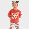 Toddler Girls' 2pc Mattel Barbie Sporty Retro T-Shirt & Striped Shorts Set - Red - 3 of 4