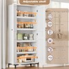 63" Tall Kitchen Pantry Cabinet, 5 Tier Freestanding Food Storage Cabinet with 2 Doors and Adjustable Shelves - 4 of 4