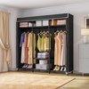 VIPEK V30C Garment Rack Heavy Duty Portable Closet with Cover Clothes Racks, Wardrobe Closet Black Metal Closet Rack with Cover - 2 of 4