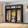 VIPEK V30C Garment Rack Heavy Duty Portable Closet with Cover Clothes Racks, Wardrobe Closet Black Metal Closet Rack with Cover - image 2 of 4