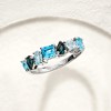 Ross-Simons 1.50 ct. t.w. Multi-Shaped Tonal Blue Topaz Ring in Sterling Silver - 4 of 4